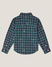Christmas Check Shirt, Green (GREEN), large