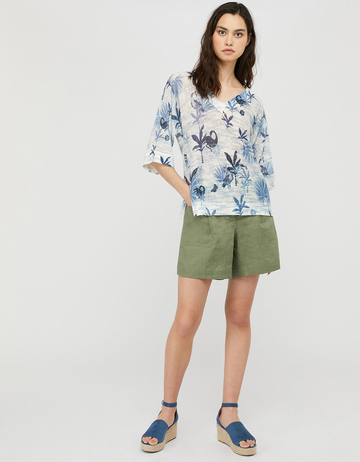 Monsoon linen jumper sale