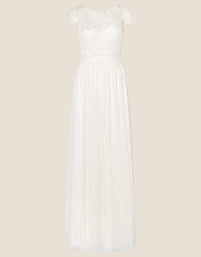 Anne Embellished Bridal Maxi Dress , Ivory (IVORY), large