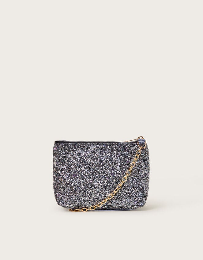 Glitter Chain Strap Bag, , large