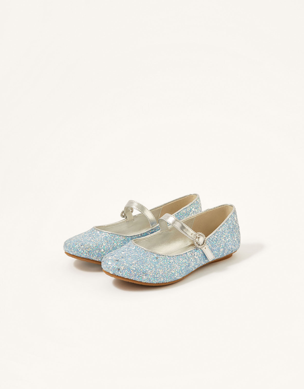 Blue clearance glitter flats