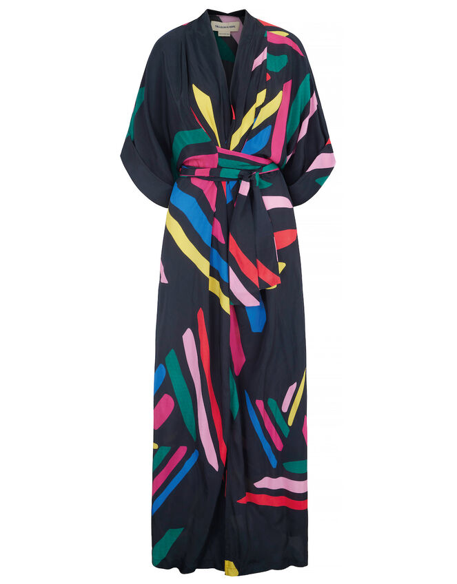 Tallulah and Hope Print Gloria Dress, Black (BLACK), large