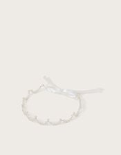 Pearly Sparkle Metal Crown, , large