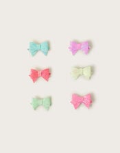 6-Pack Bright Bow Clips, , large