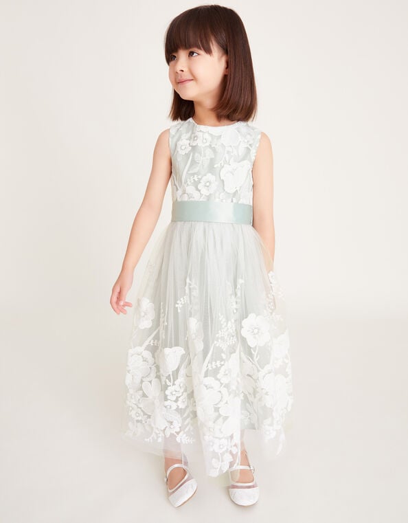 Alicia Embroidered Lace Maxi Dress, Green (GREEN), large