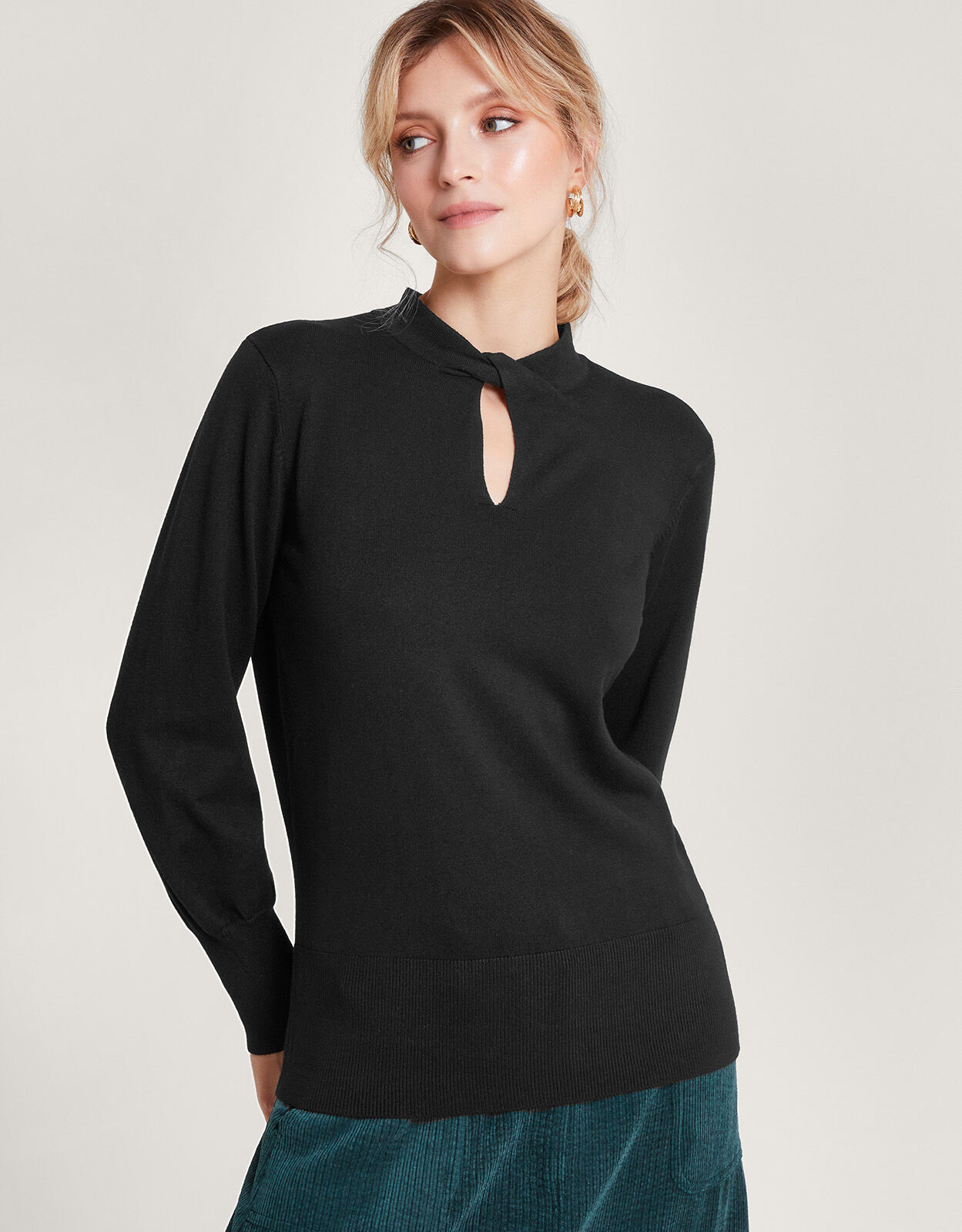 Twist Neck Jumper with LENZING 