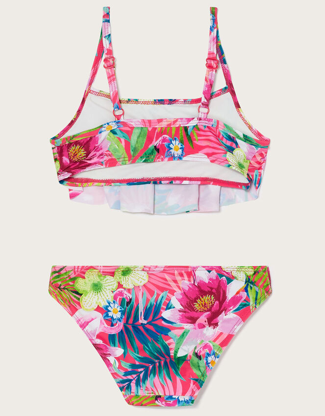 Tropical Floral Bikini Set, Red (RED), large