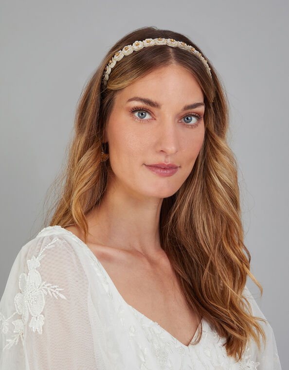 Floral Bridal Headband, , large