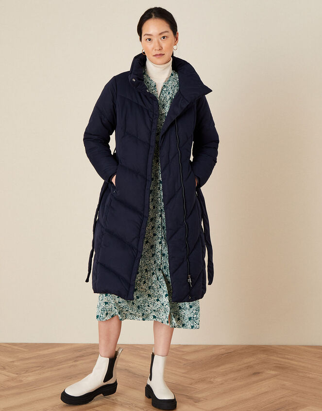 Paige Padded Coat, Blue (NAVY), large