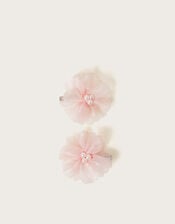 2-Pack Bridesmaid Pearly Flower Hair Clips, , large