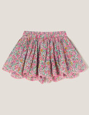 Broderie Floral Print Skort, Pink (PINK), large