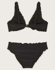 Frill Bikini Set, Black (BLACK), large