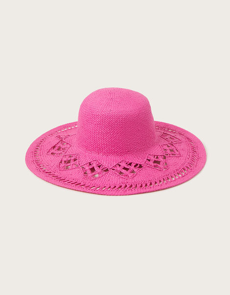 Straw Packable Hat, , large
