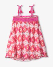 Hatley Sunburst Smocked Sundress, White (WHITE), large