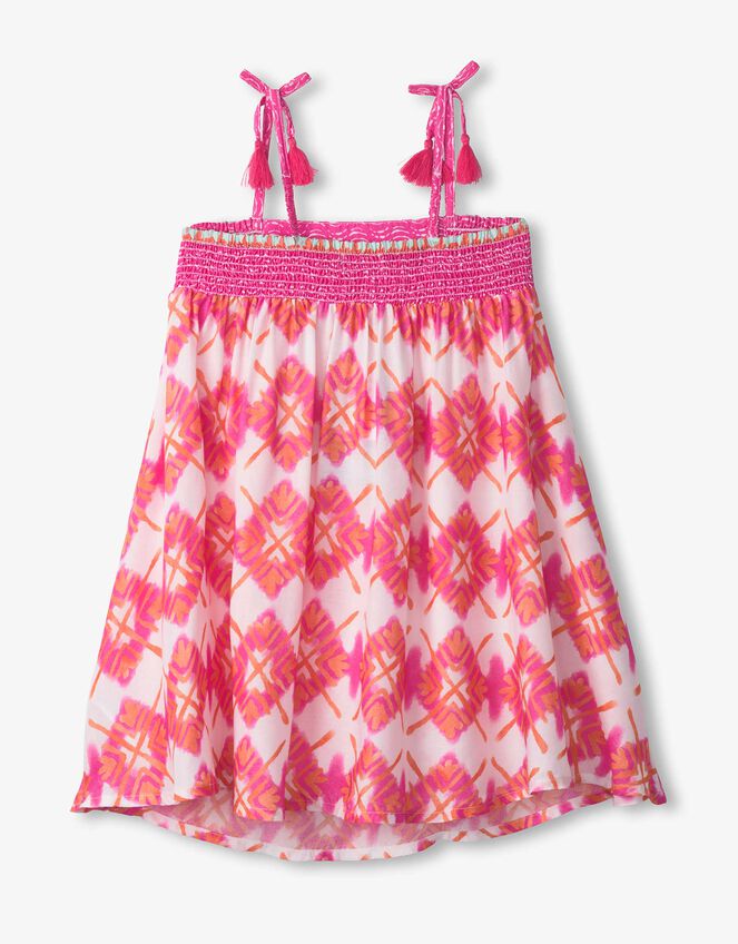 Hatley Sunburst Smocked Sundress, White (WHITE), large