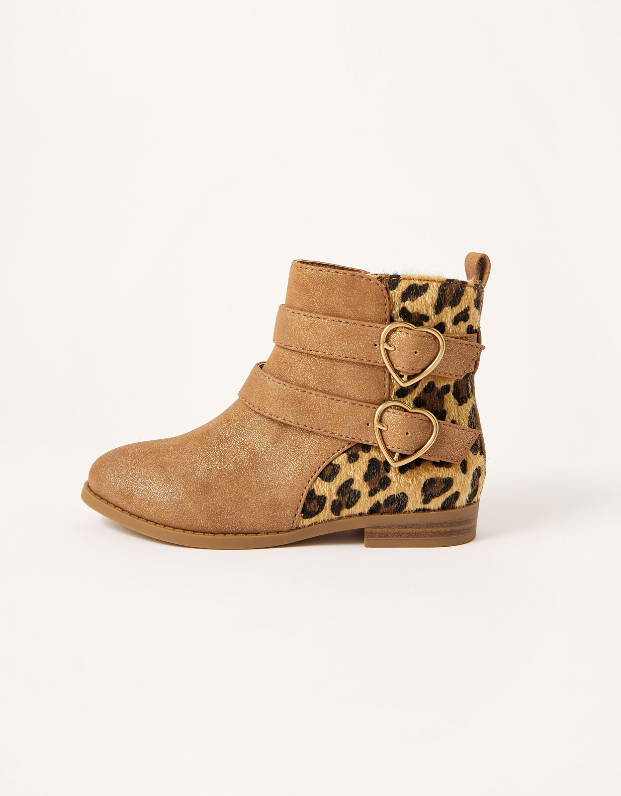 Leopard print buckle boots 2025