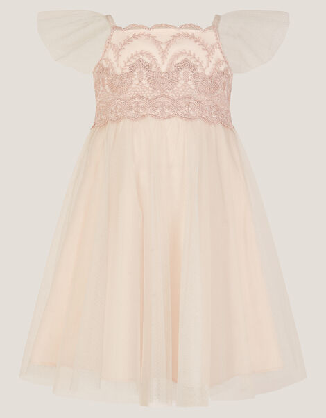 Baby Francesca Lace Tulle Party Dress, Pink (PINK), large