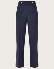 Bridget Military Detail Trousers , Blue (NAVY), large