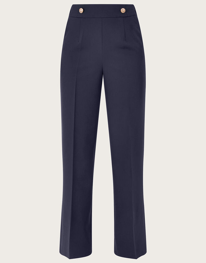 Bridget Military Detail Trousers , Blue (NAVY), large