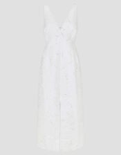 Frida Hand-Beaded Jacquard Pencil Wedding Dress, Ivory (IVORY), large