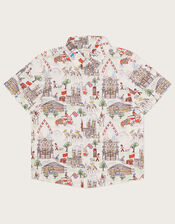 London Print Shirt, Ivory (IVORY), large