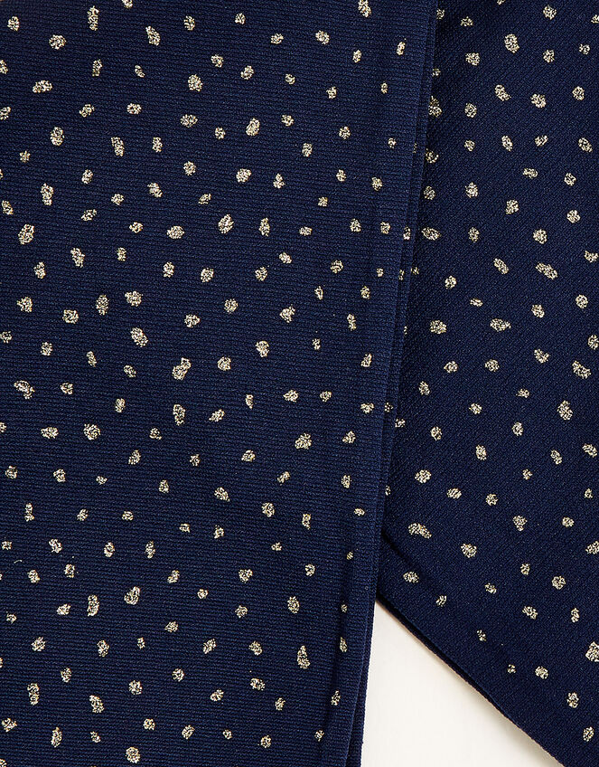 Gold Fleck Tights, Blue (NAVY), large