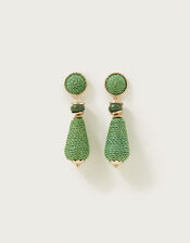 Raffia Teardrop Earrings, , large