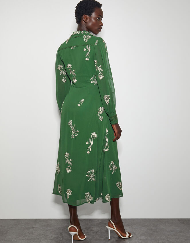 Erica Shirt Dress, Green (GREEN), large