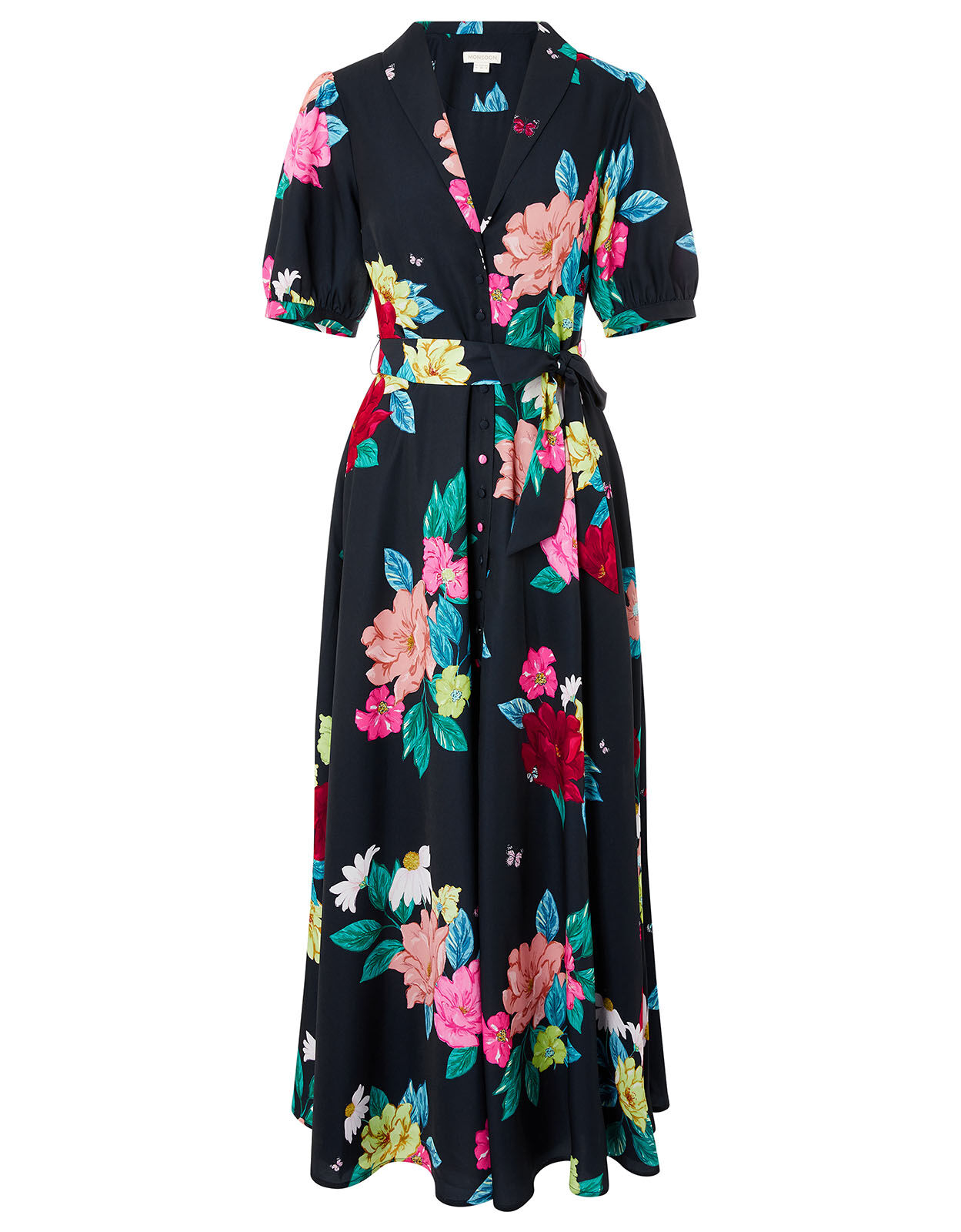 Monsoon brigitte navy dress online