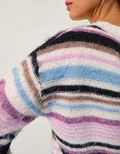 Sylvie Stripe Jumper, Ivory (IVORY), large