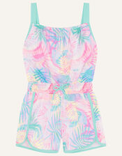 Active Palm Print Playsuit , Pink (PINK), large