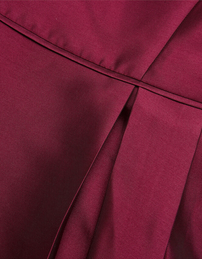 Bardot Duchess Twill Prom Dress, Red (RED), large
