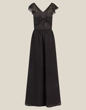 Indi Tie-Back Prom Dress, Black (BLACK), large