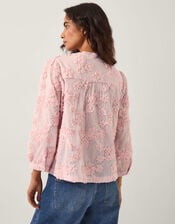 Blair Floral Appliqué Blouse, Pink (BLUSH), large