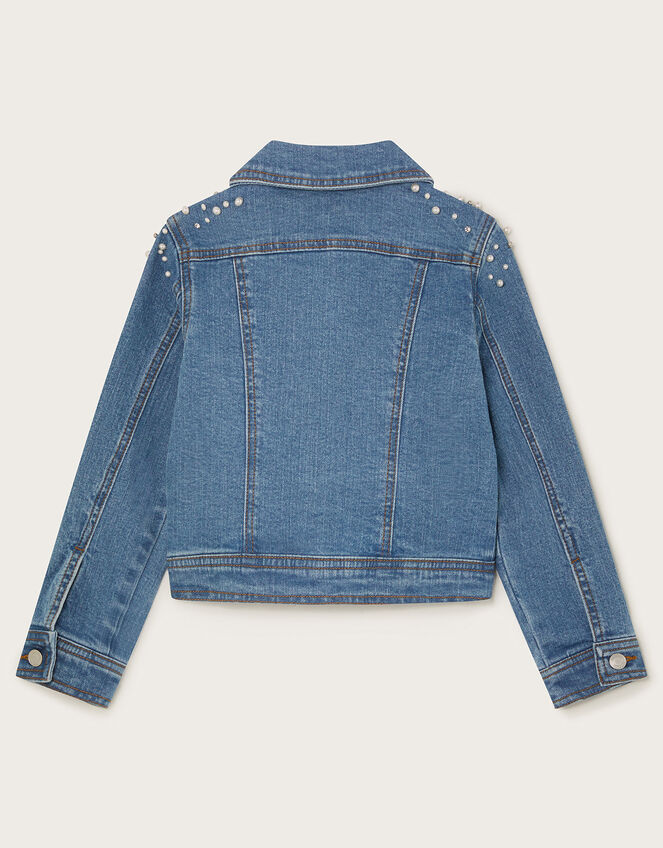 Pearl Denim Jacket, Blue (BLUE), large