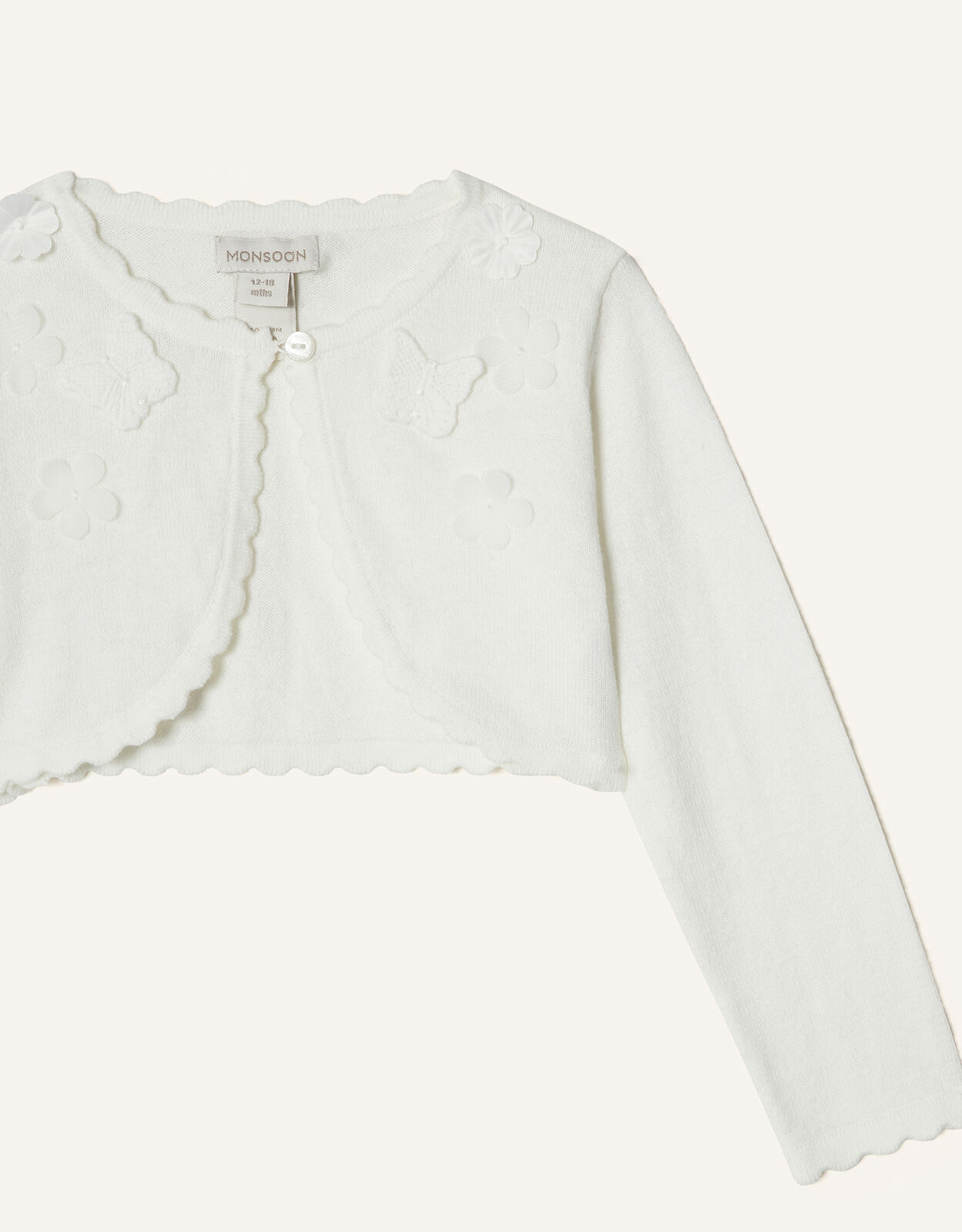 Baby girl ivory best sale cardigan