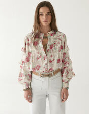 Maison Hotel Floral Lolita Blouse, Multi (MULTI), large