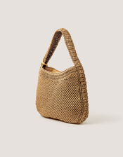 Ada Embroidered Woven Shoulder Bag, , large