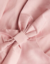 Freya Bow Detail Taffeta Dress, Pink (PINK), large