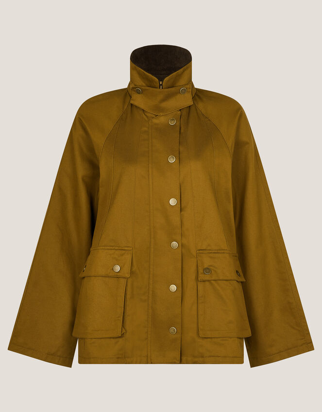 Rosie Corduroy Collar Barn Jacket, Gold (GOLD), large