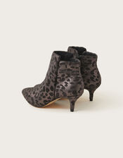Leopard Ankle Boots, Bronze (BRONZE), large