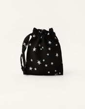 Star Print Face Mask in Pure Cotton, , large