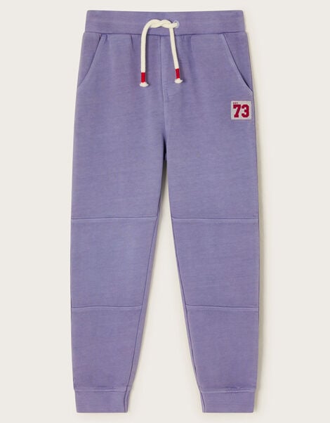 Washed Jersey Joggers, Blue (BLUE), large