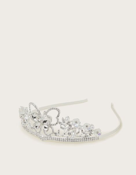 Jewel Butterfly Bridesmaid Tiara, , large