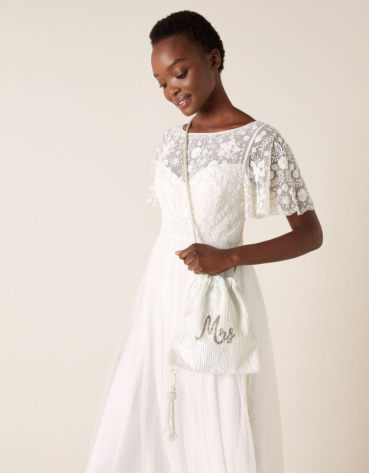 Drawstring bridal bag store