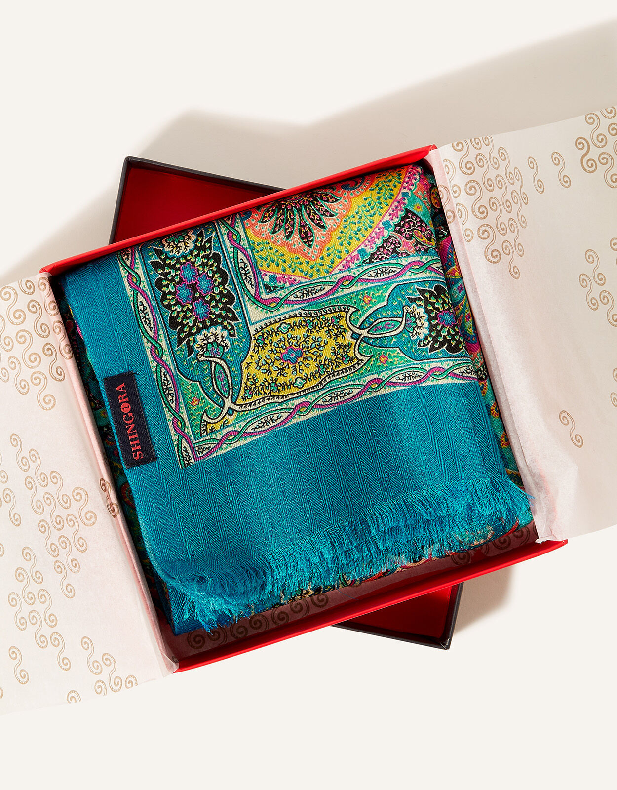 Shingora Lightweight Paisley Print Scarf