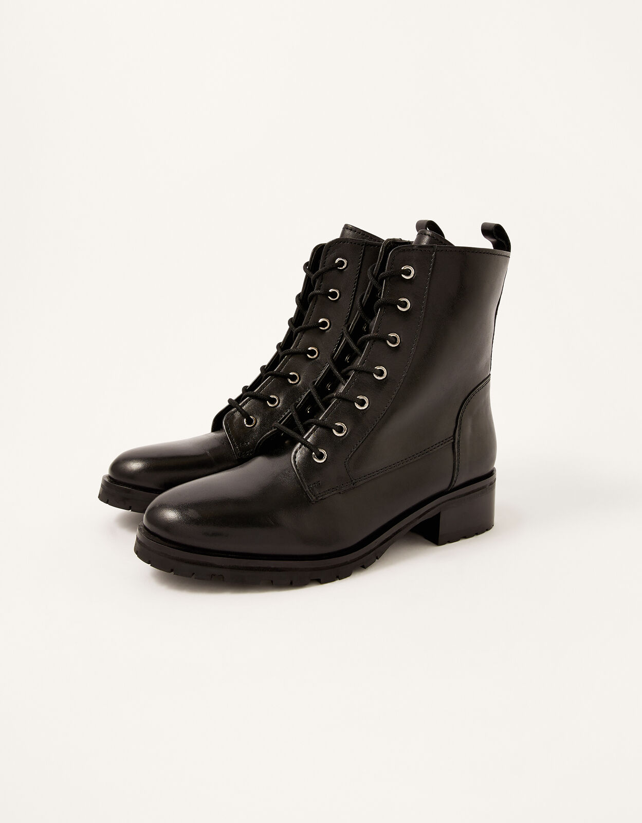 Black ankle biker boots ladies on sale