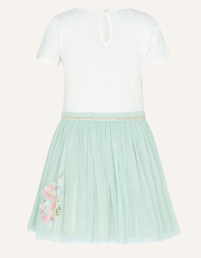 Unicorn Petal Disco Dress, Blue (AQUA), large
