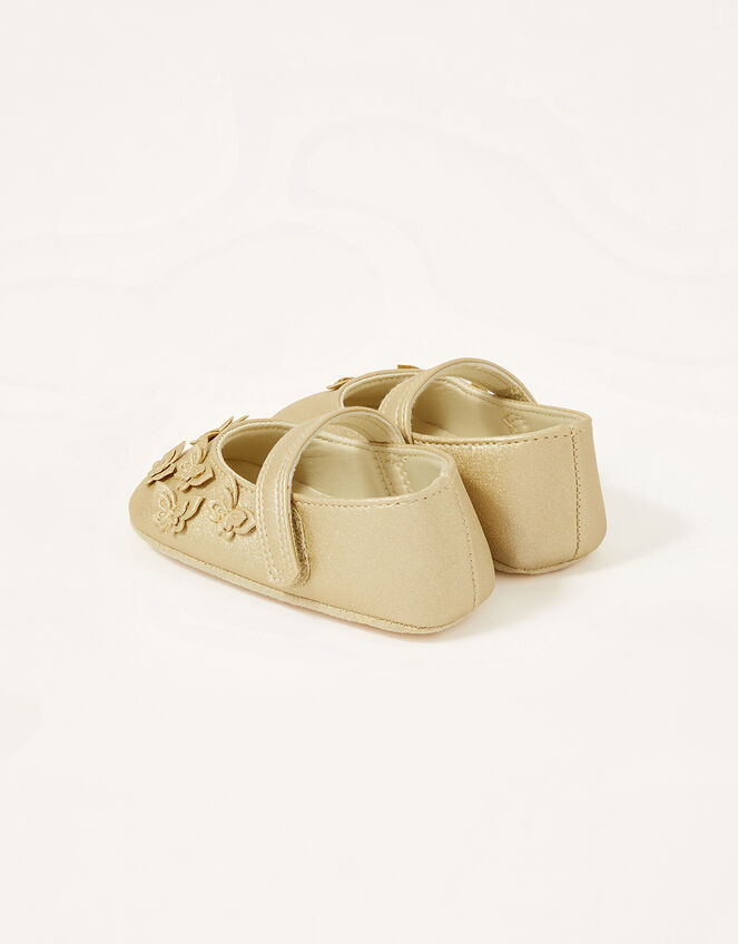 Butterfly Booties Gold Baby Booties Monsoon Global.