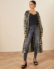 Renee Embroidered Kimono, Black (BLACK), large